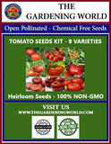 Organic Tomato Seeds Kit 9 Varieties Cherokee Beefsteak Rutger Delicious & More